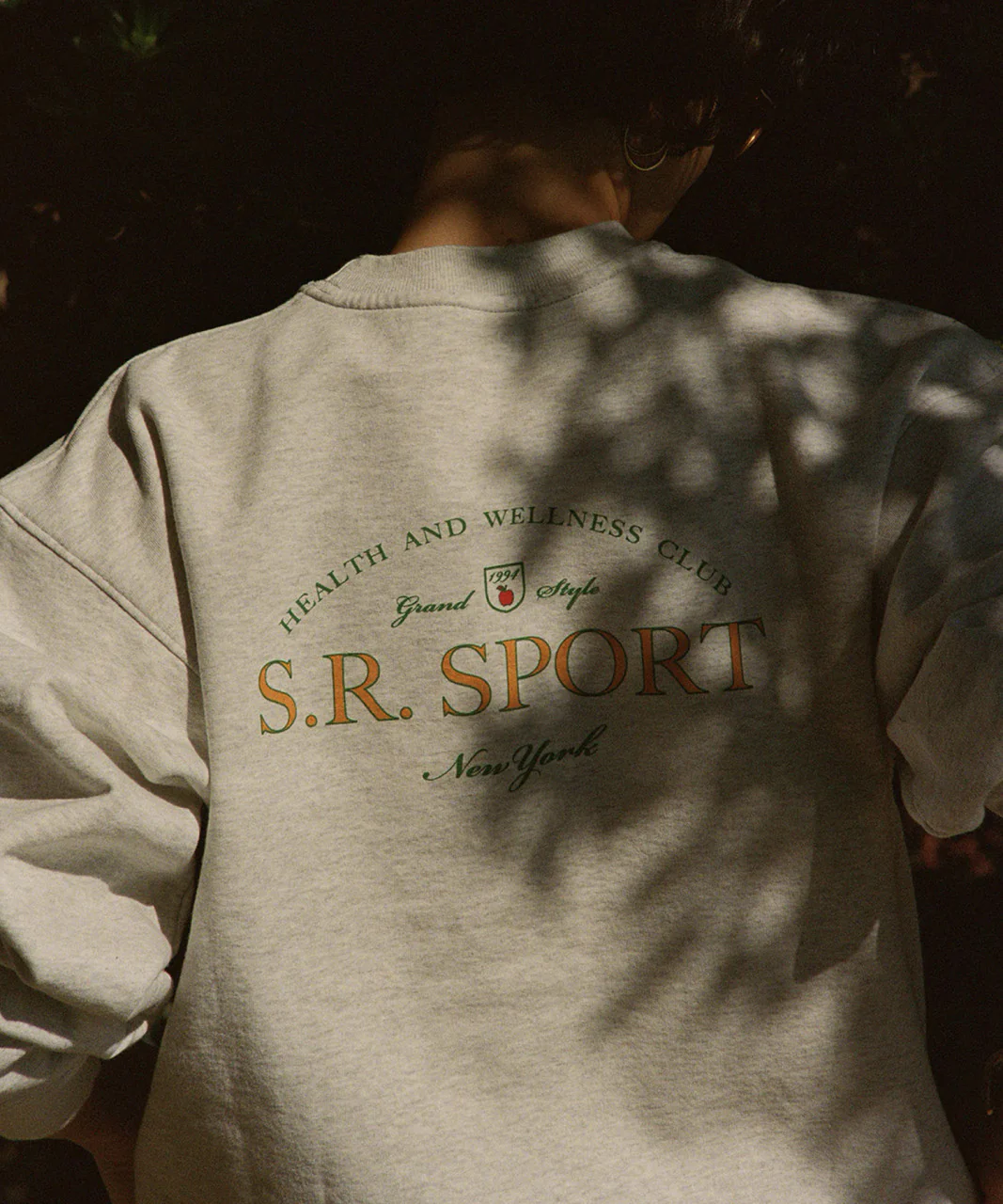 Sporty & Rich Wimbledon Crewneck Heather Gray - Image 6