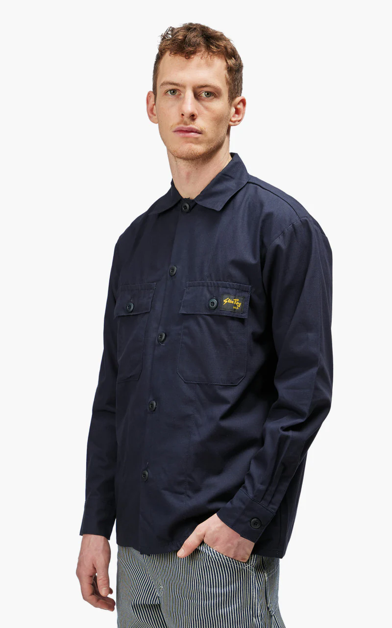 Stan Ray CPO 2 Pocket Shirt Navy Ripstop - Image 2