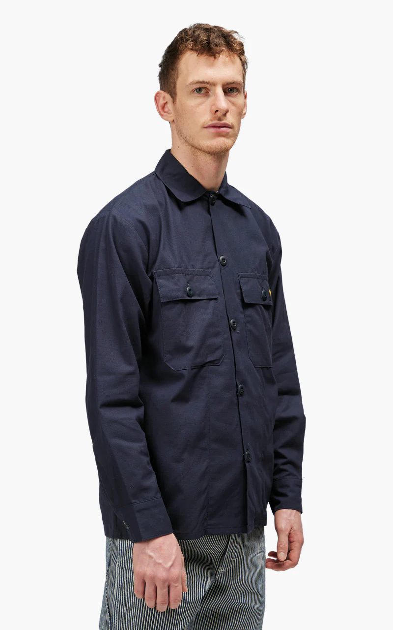 Stan Ray CPO 2 Pocket Shirt Navy Ripstop - Image 4