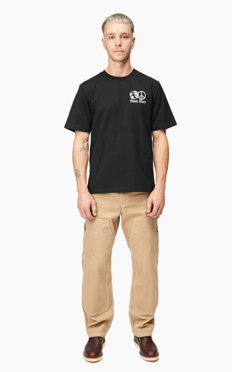 Stan Ray World Peace Short Sleeve T-Shirt Black - Image 4