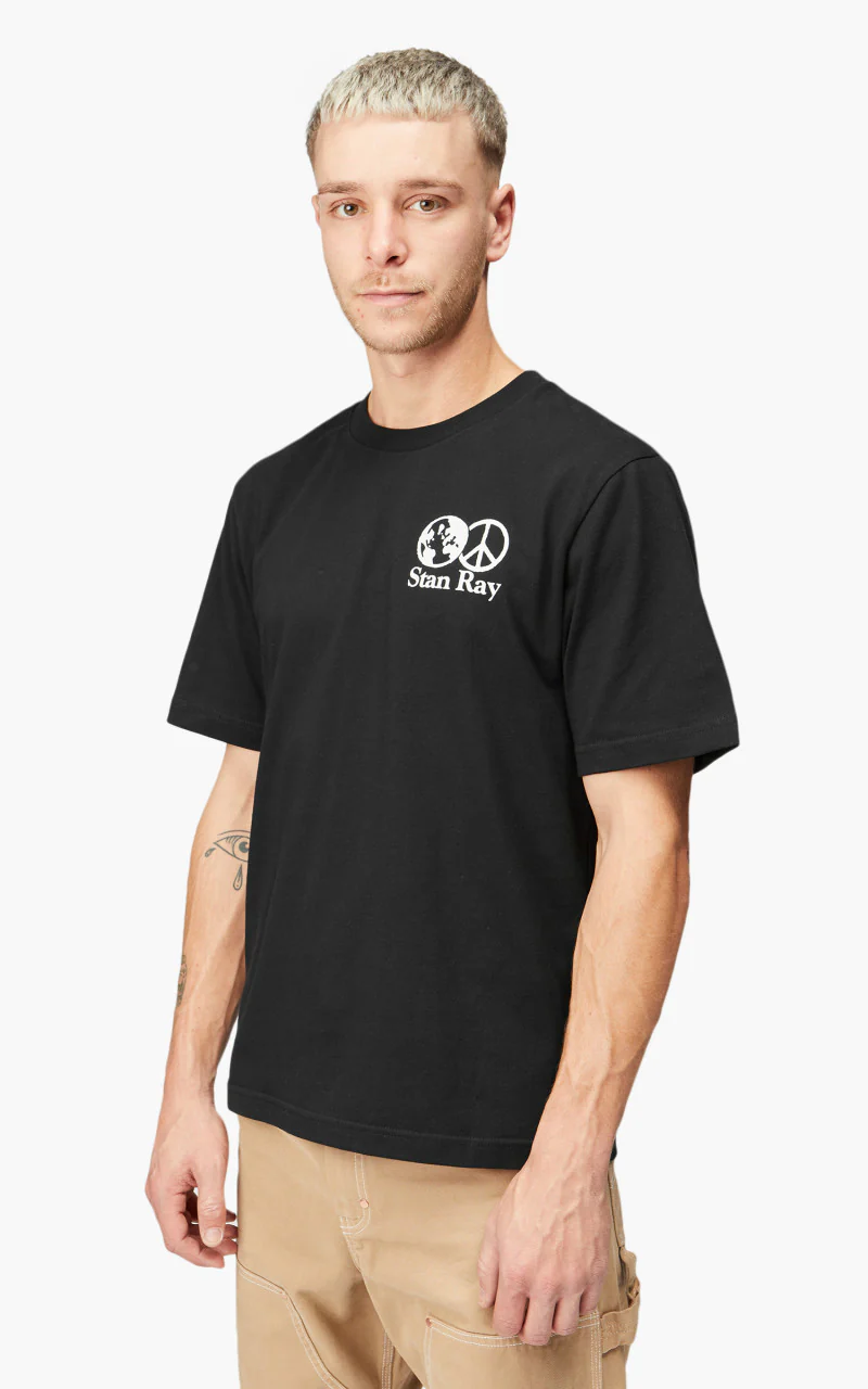 Stan Ray World Peace Short Sleeve T-Shirt Black - Image 5