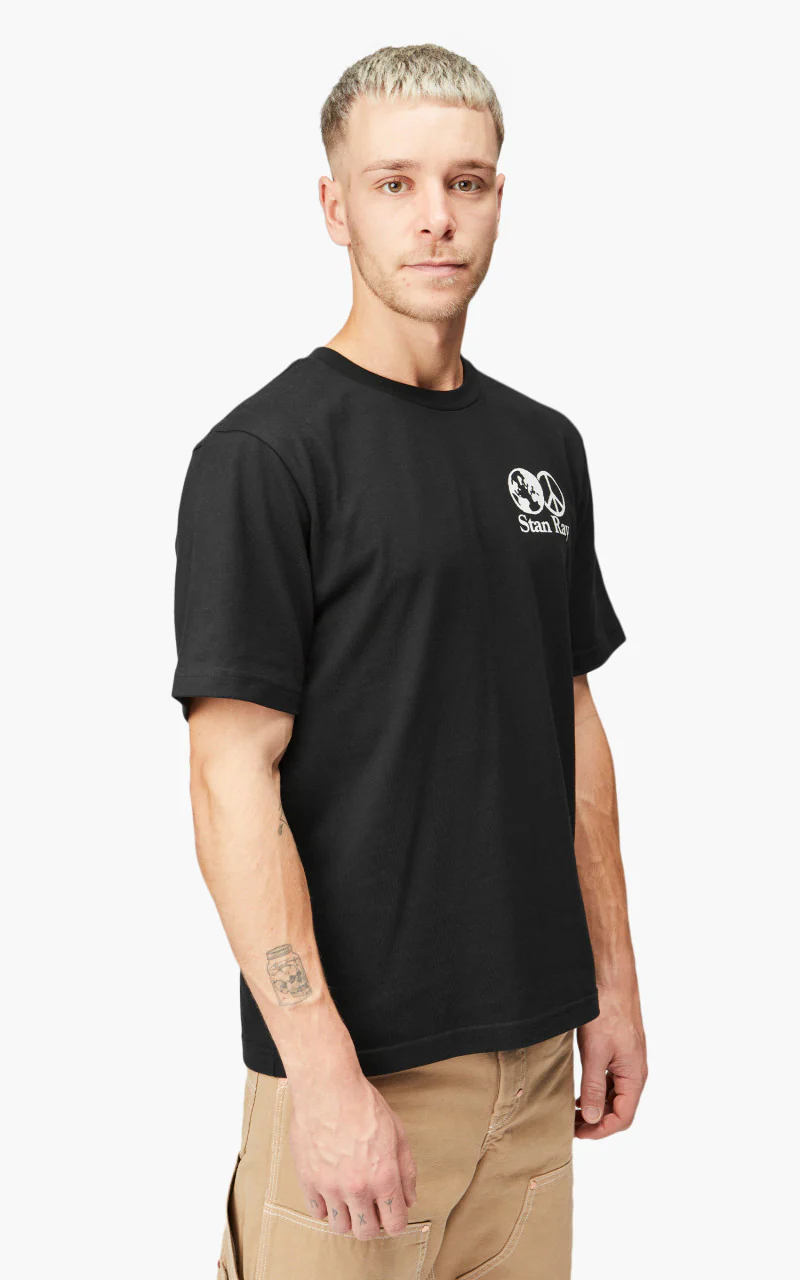 Stan Ray World Peace Short Sleeve T-Shirt Black - Image 6