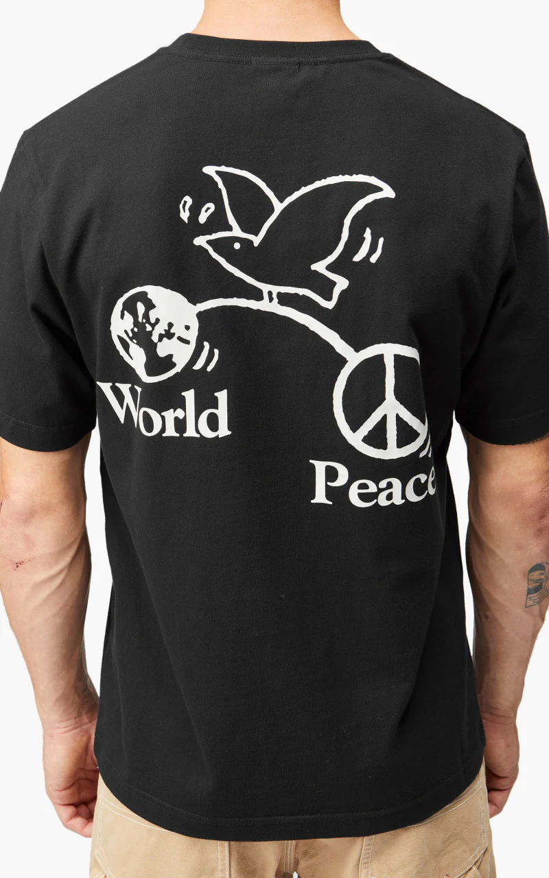 Stan Ray World Peace Short Sleeve T-Shirt Black - Image 7
