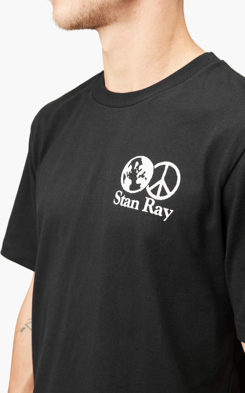 Stan Ray World Peace Short Sleeve T-Shirt Black - Image 8