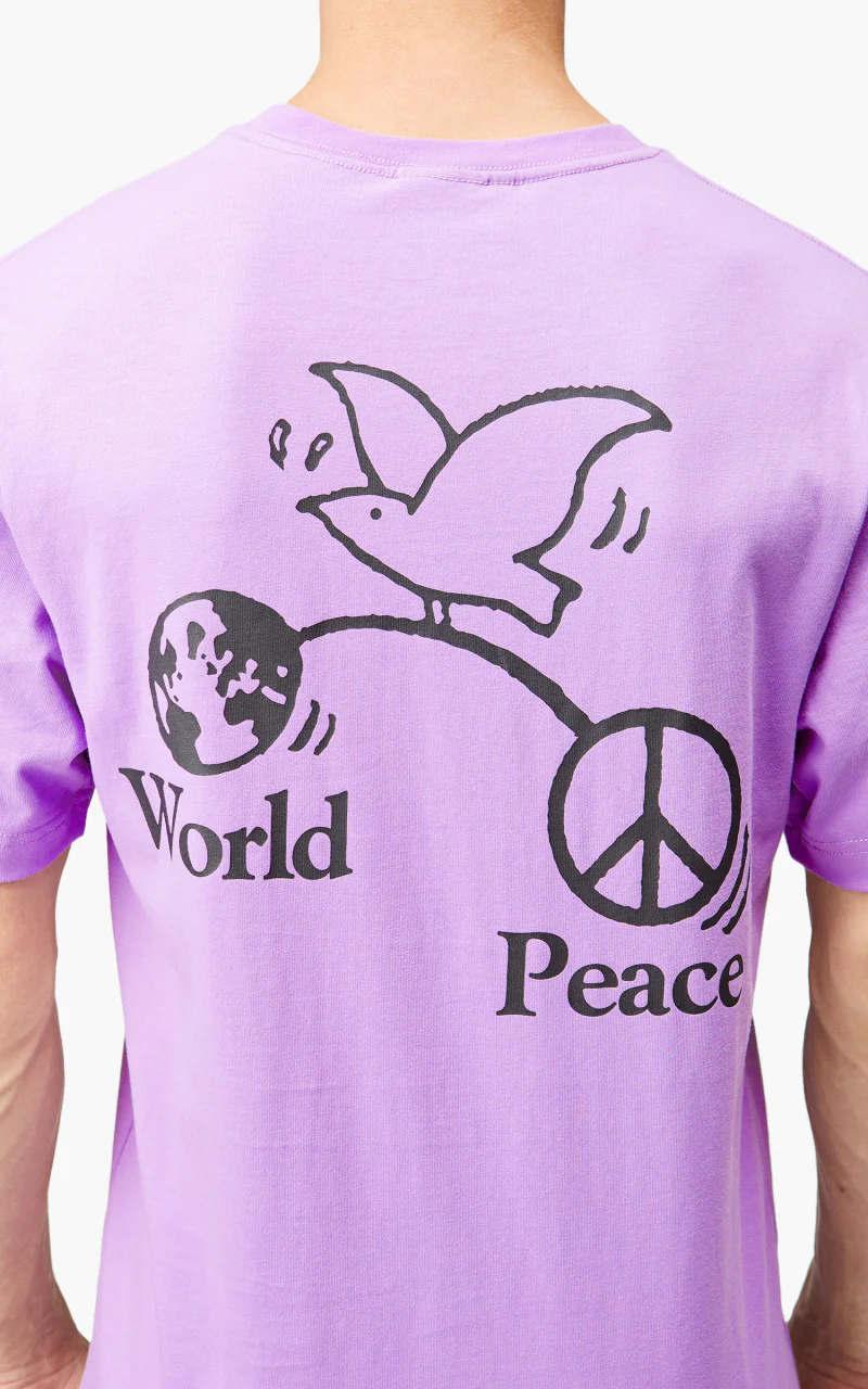Stan Ray World Peace Short Sleeve T-Shirt Mauve - Image 5