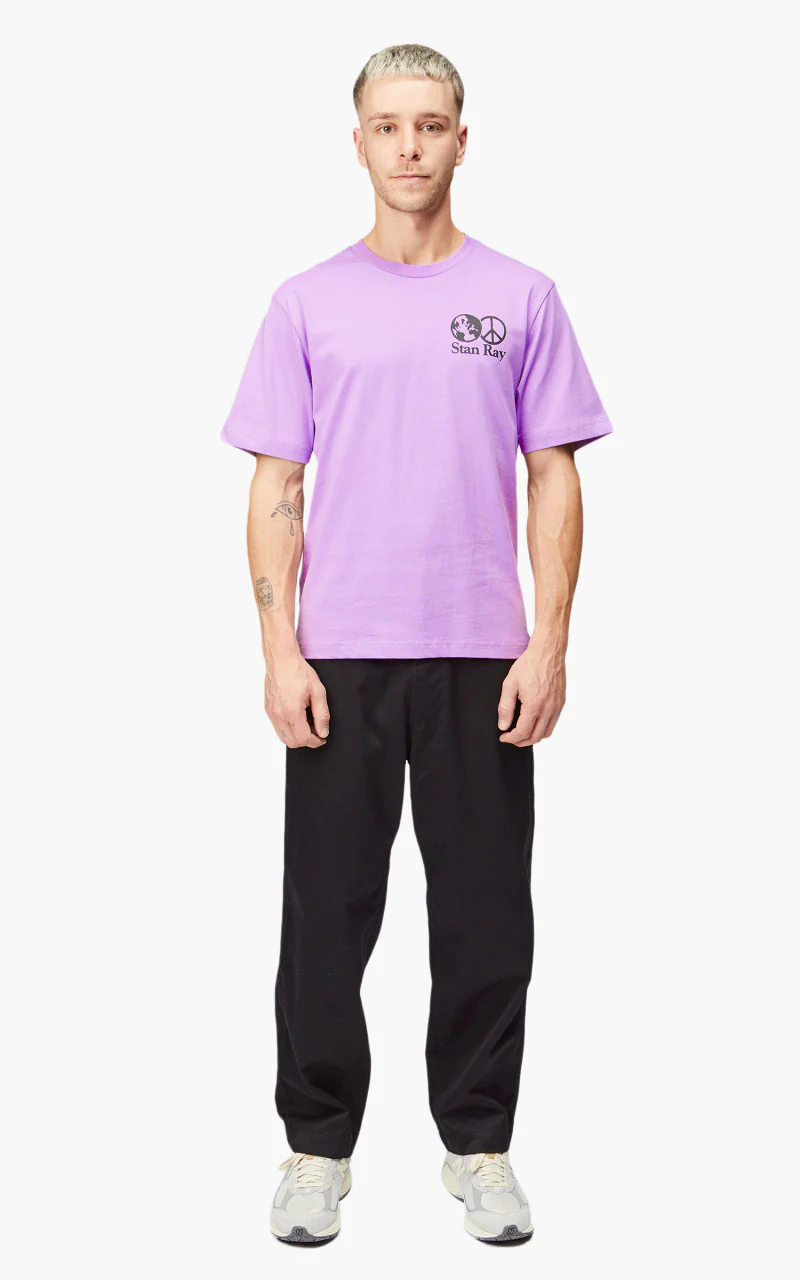 Stan Ray World Peace Short Sleeve T-Shirt Mauve - Image 7