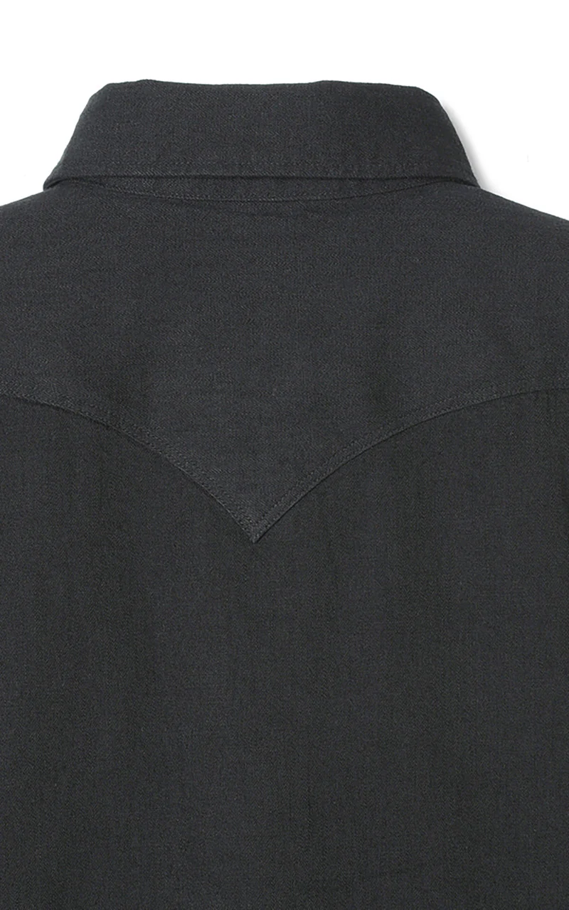 Stevenson Overall Co. Cody Denim Shirt Black - Image 8