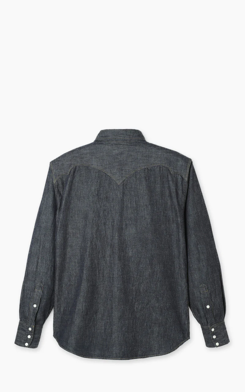 Stevenson Overall Co. Cody Denim Shirt Indigo - Image 3
