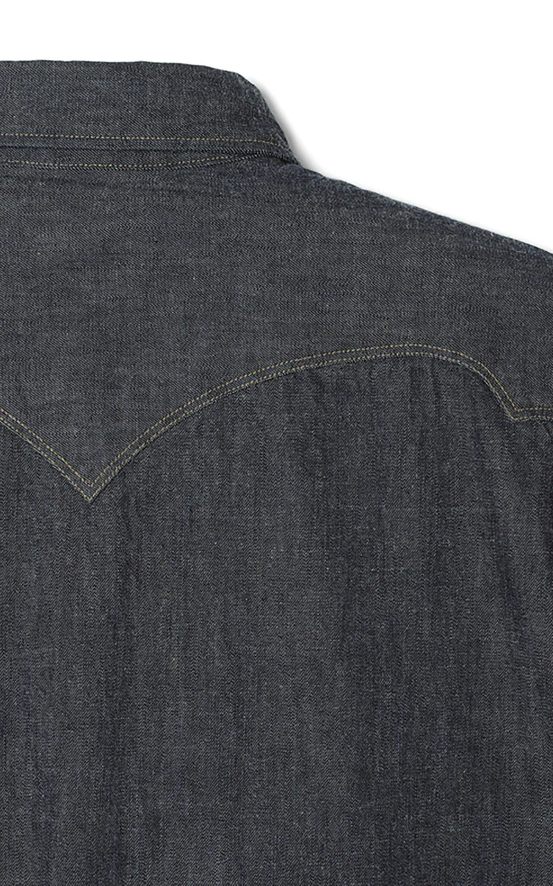 Stevenson Overall Co. Cody Denim Shirt Indigo - Image 5