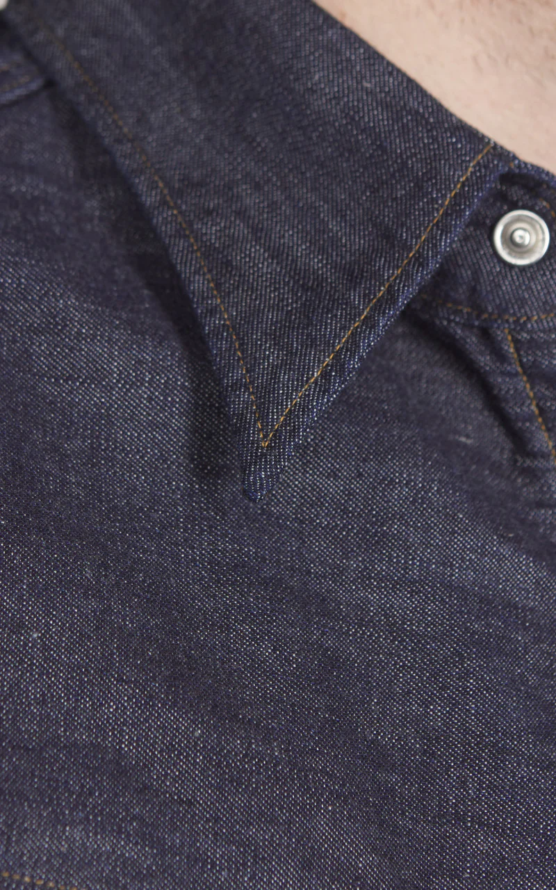 Stevenson Overall Co. Cody Denim Shirt Indigo - Image 7