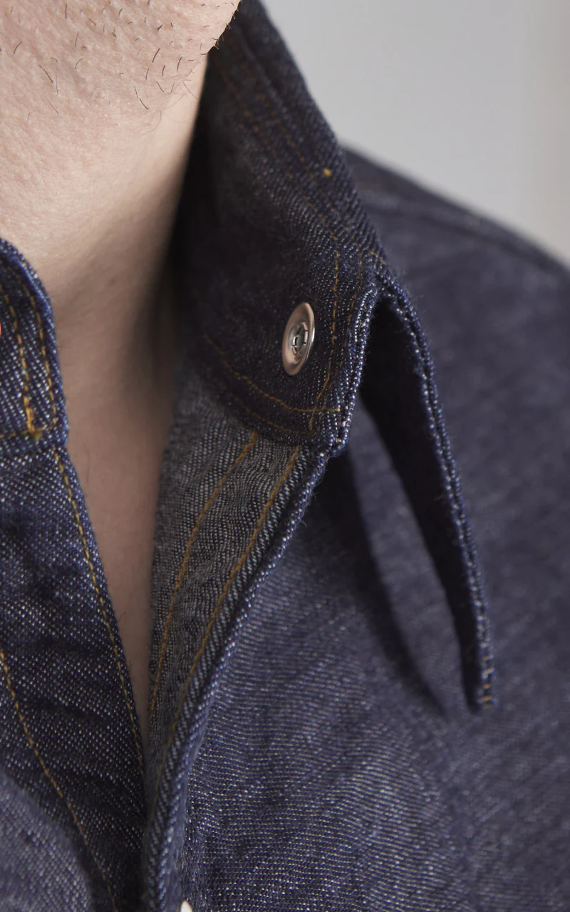 Stevenson Overall Co. Cody Denim Shirt Indigo - Image 8