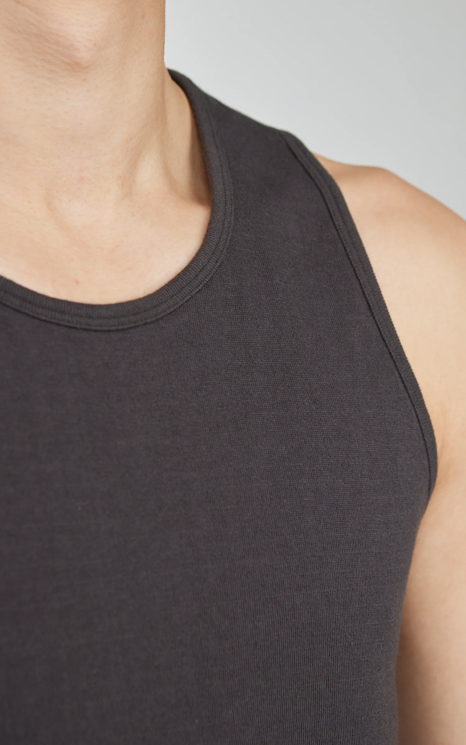 Stevenson Overall Co. DualComfort Cotton Tank Charcoal - Image 4