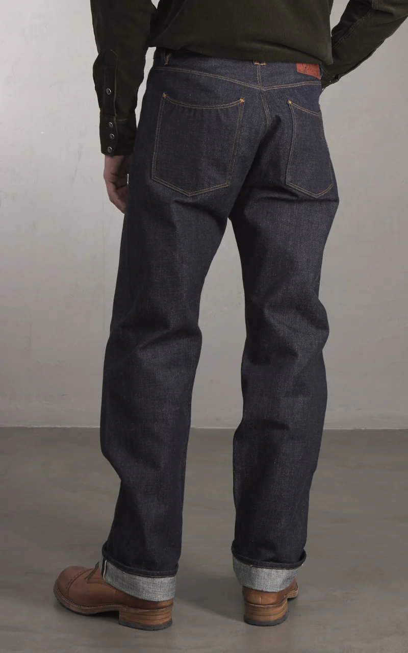 Stevenson Overall Co. Encinitas Jeans Selvedge Unwashed Indigo - Image 4