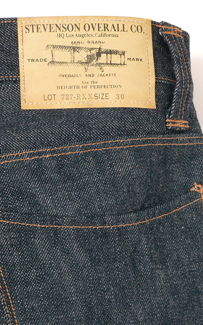Stevenson Overall Co. La Jolla Jeans Selvedge Unwashed Indigo - Image 7