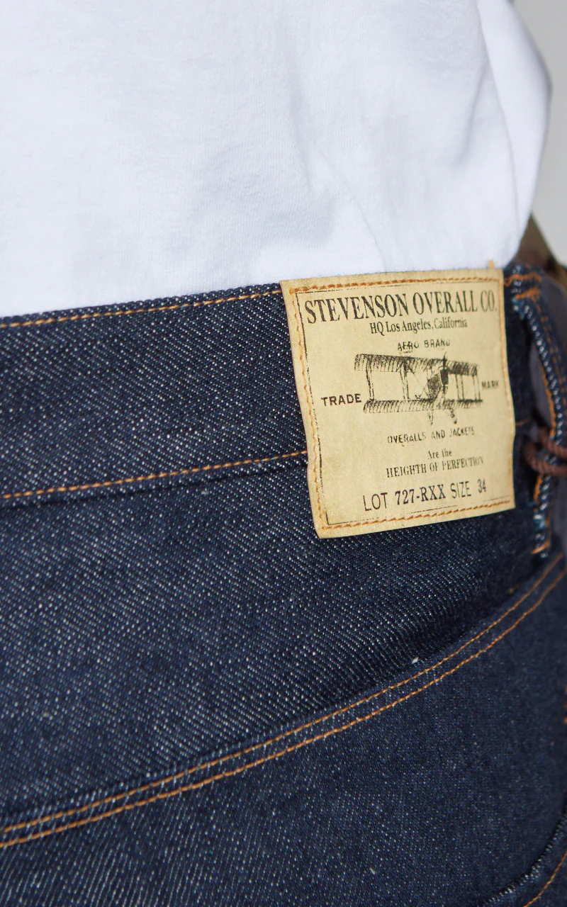 Stevenson Overall Co. La Jolla Jeans Selvedge Unwashed Indigo - Image 9