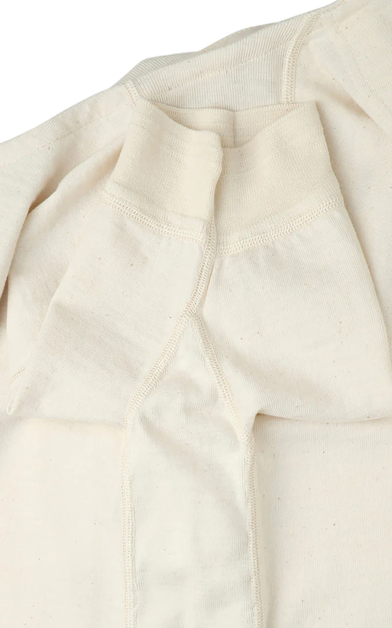 Stevenson Overall Co. SideFlex Loopwheeled Henley Oatmeal - Image 6