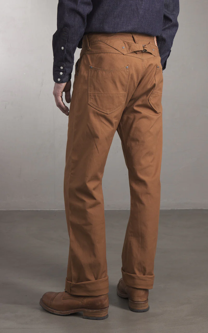 Stevenson Overall Co. Visalia Canvas Trouser Selvedge Brown - Image 4