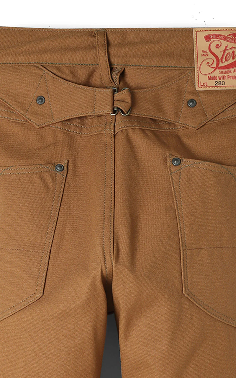 Stevenson Overall Co. Visalia Canvas Trouser Selvedge Brown - Image 5
