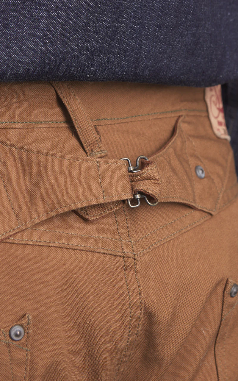 Stevenson Overall Co. Visalia Canvas Trouser Selvedge Brown - Image 6