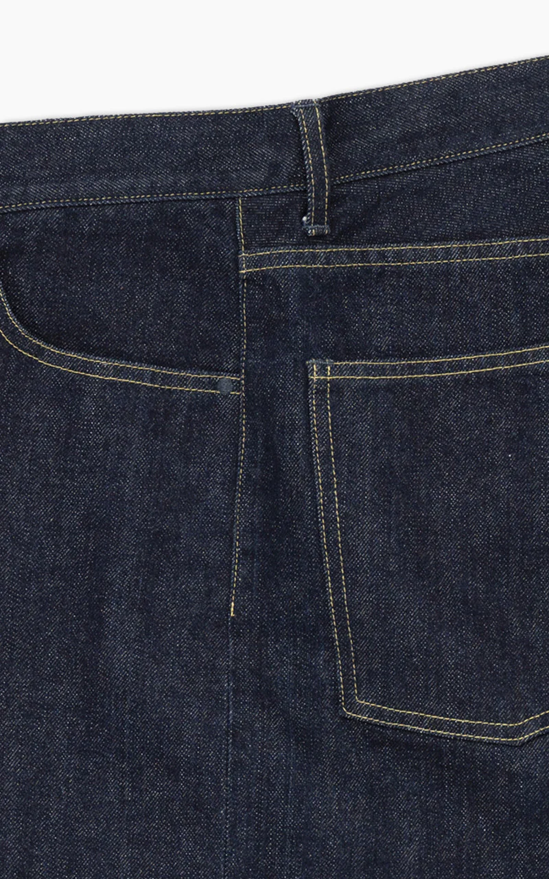 Still By Hand 5 Pocket Denim Pants Navy - Image 5