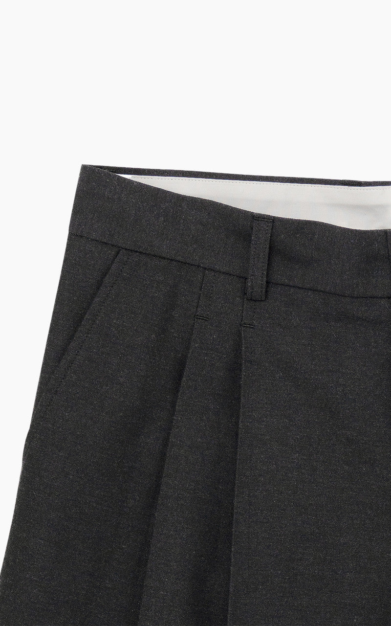 Still By Hand Deep Tuck Pressed Pant Charcoal - Image 5