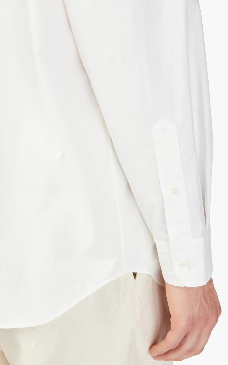 Still By Hand Double Pocket Raglan Shirt Off White - Image 6