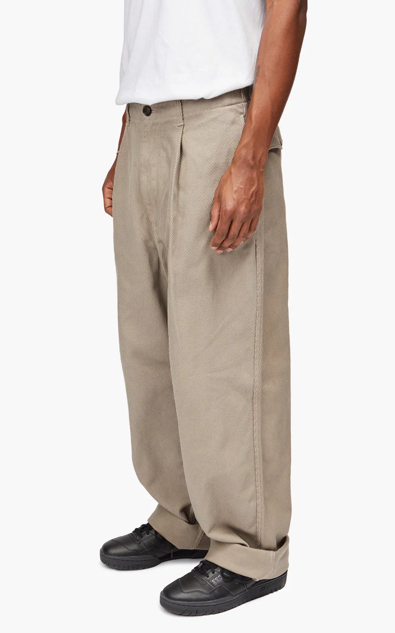 Still By Hand Garment Dyed Wide Pants Greige - Image 5