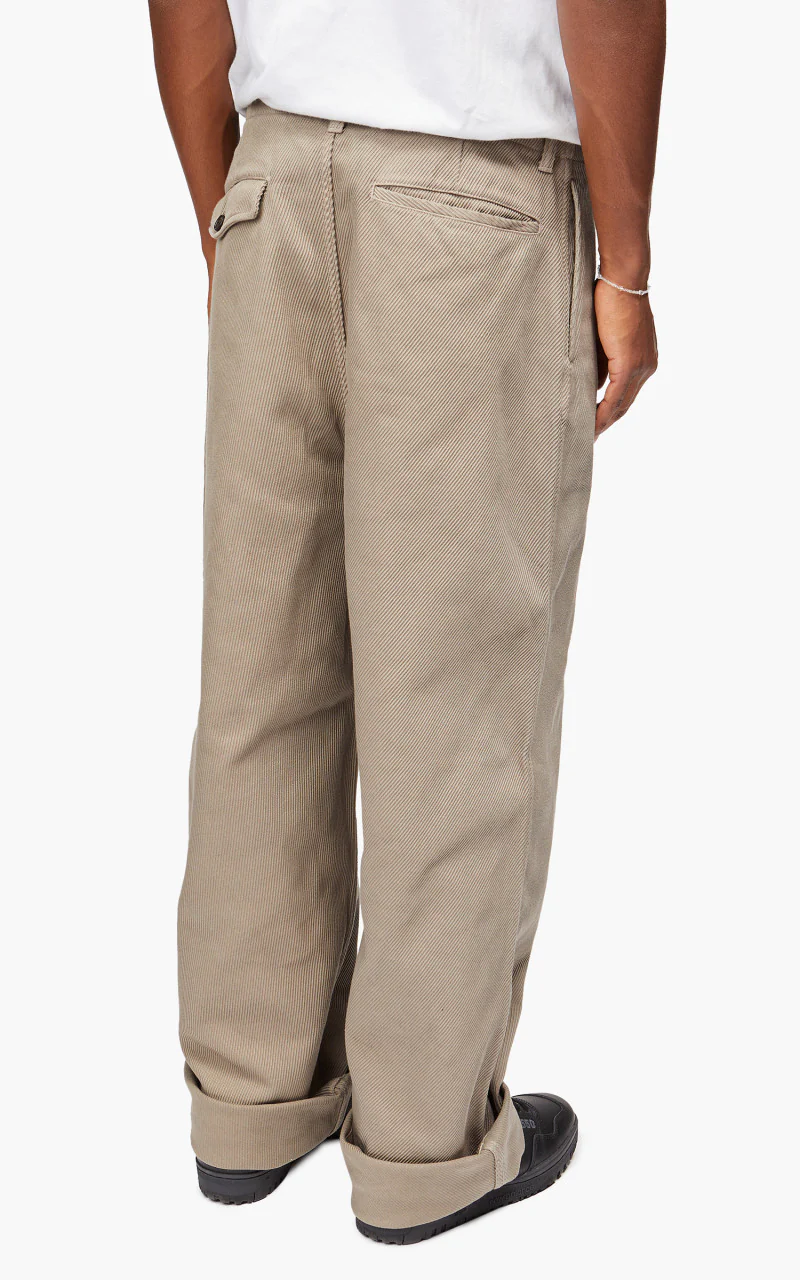Still By Hand Garment Dyed Wide Pants Greige - Image 7