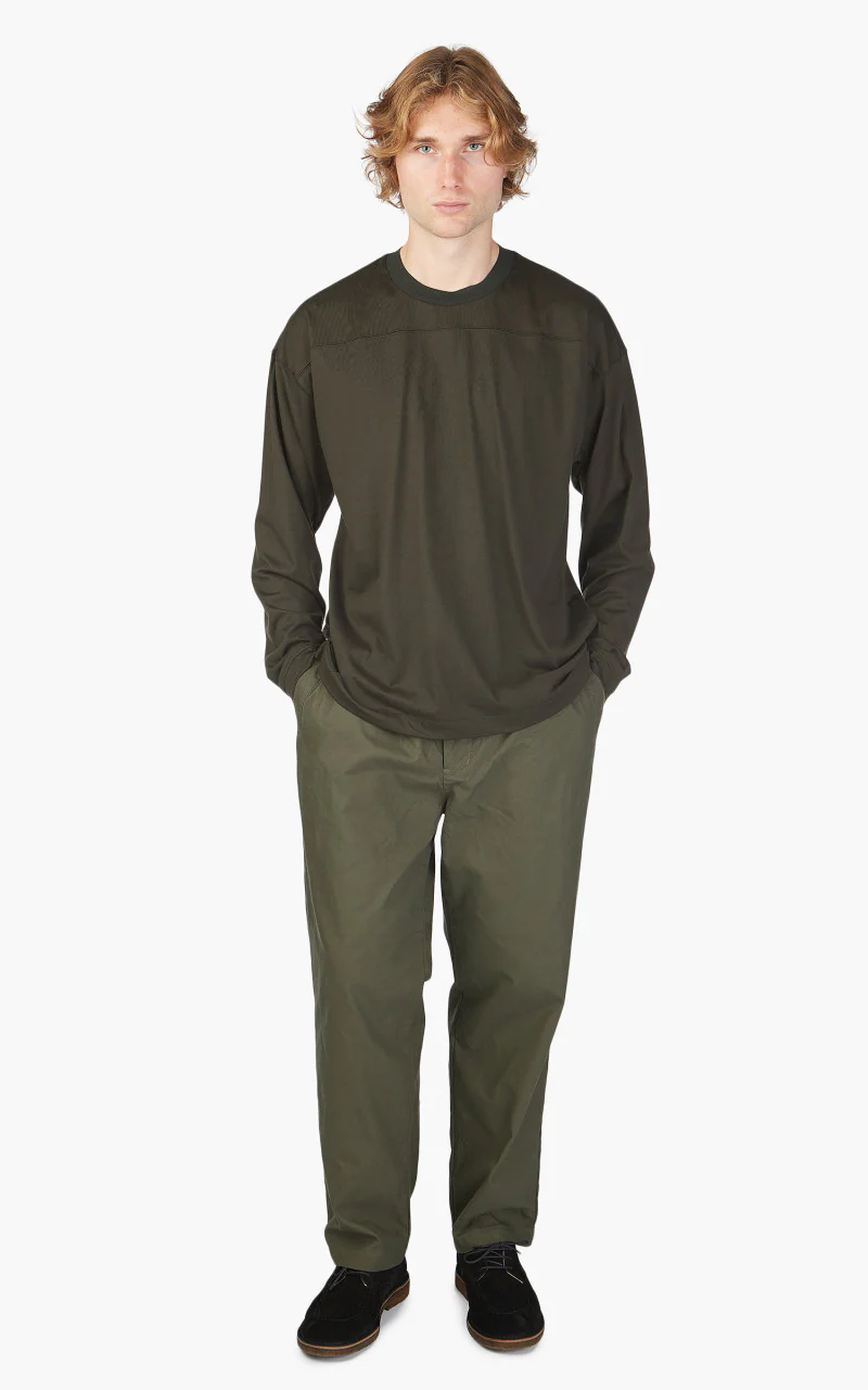 Still By Hand Knitted Rib Long Sleeve Olive - Image 2