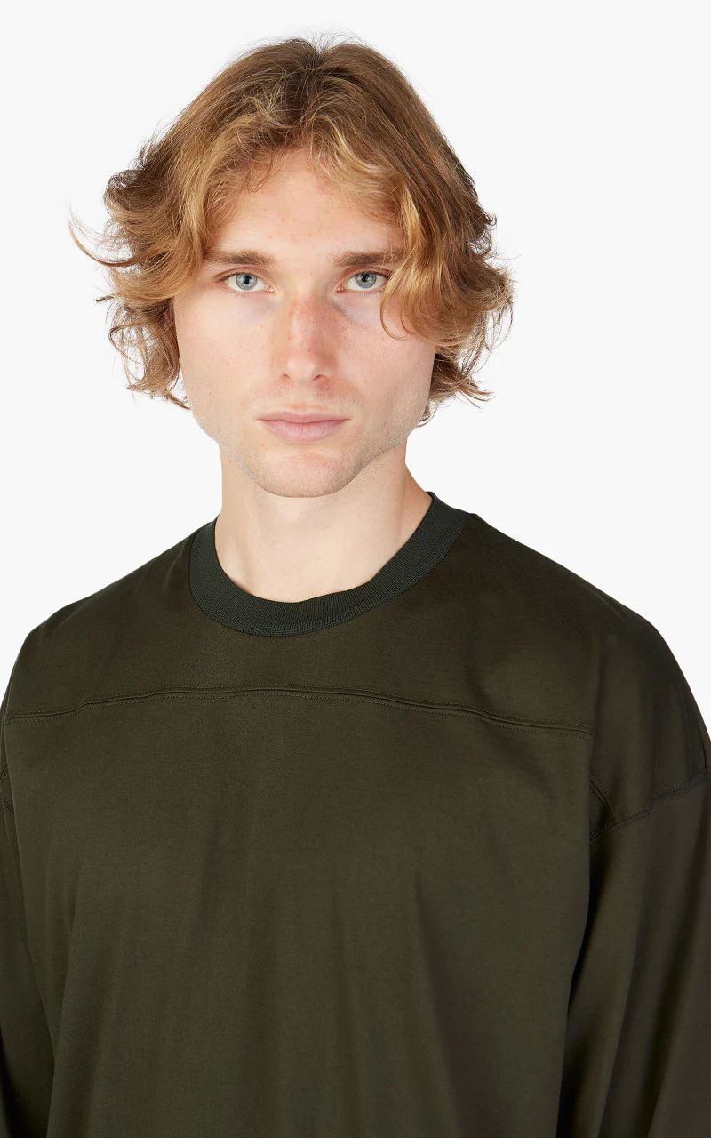 Still By Hand Knitted Rib Long Sleeve Olive - Image 5