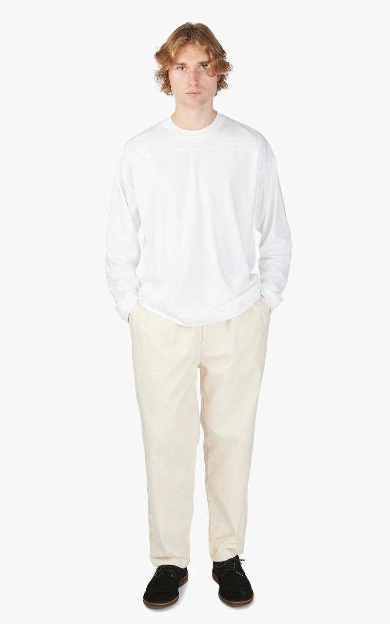 Still By Hand Knitted Rib Long Sleeve White - Image 2