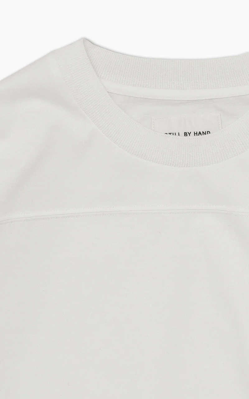 Still By Hand Knitted Rib Long Sleeve White - Image 3