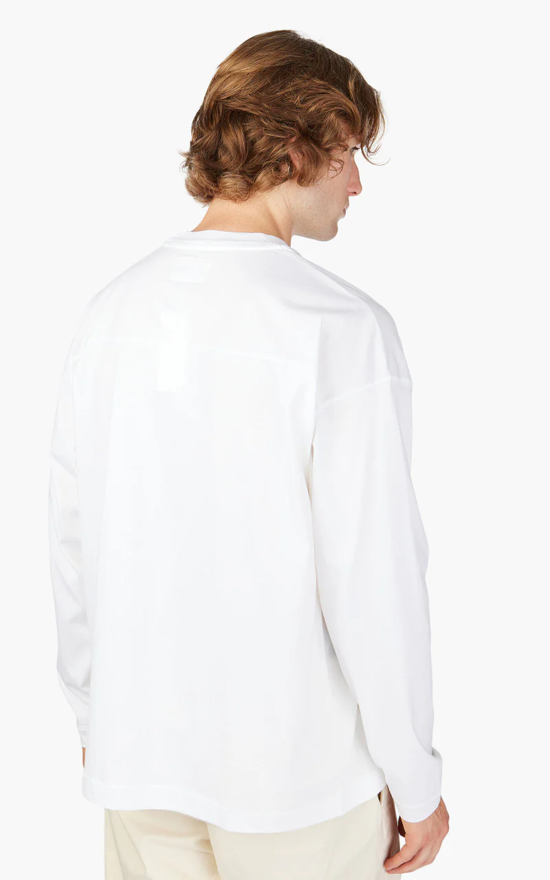 Still By Hand Knitted Rib Long Sleeve White - Image 6