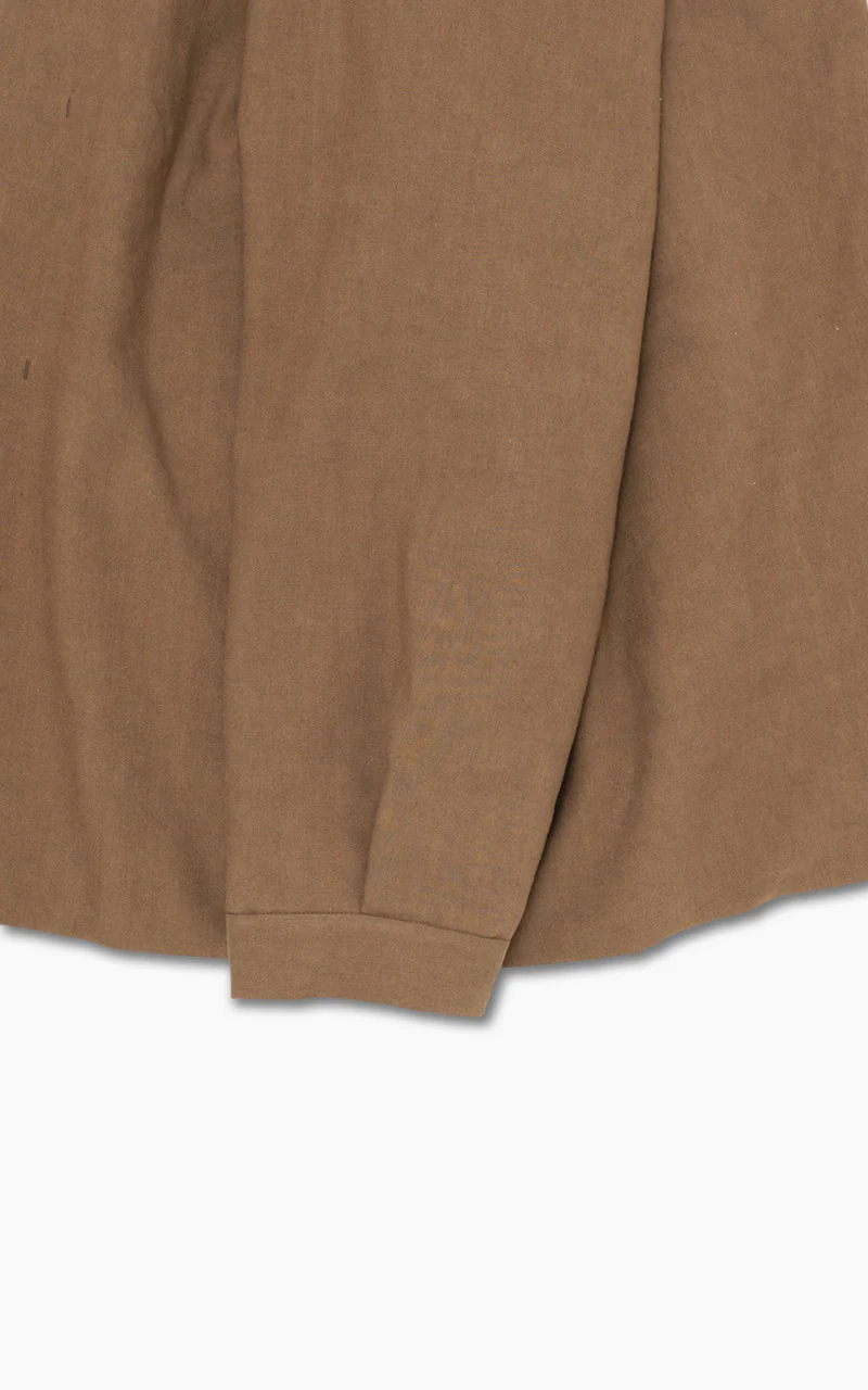 Still By Hand Linen/Wool Half Coat Brick - Image 9