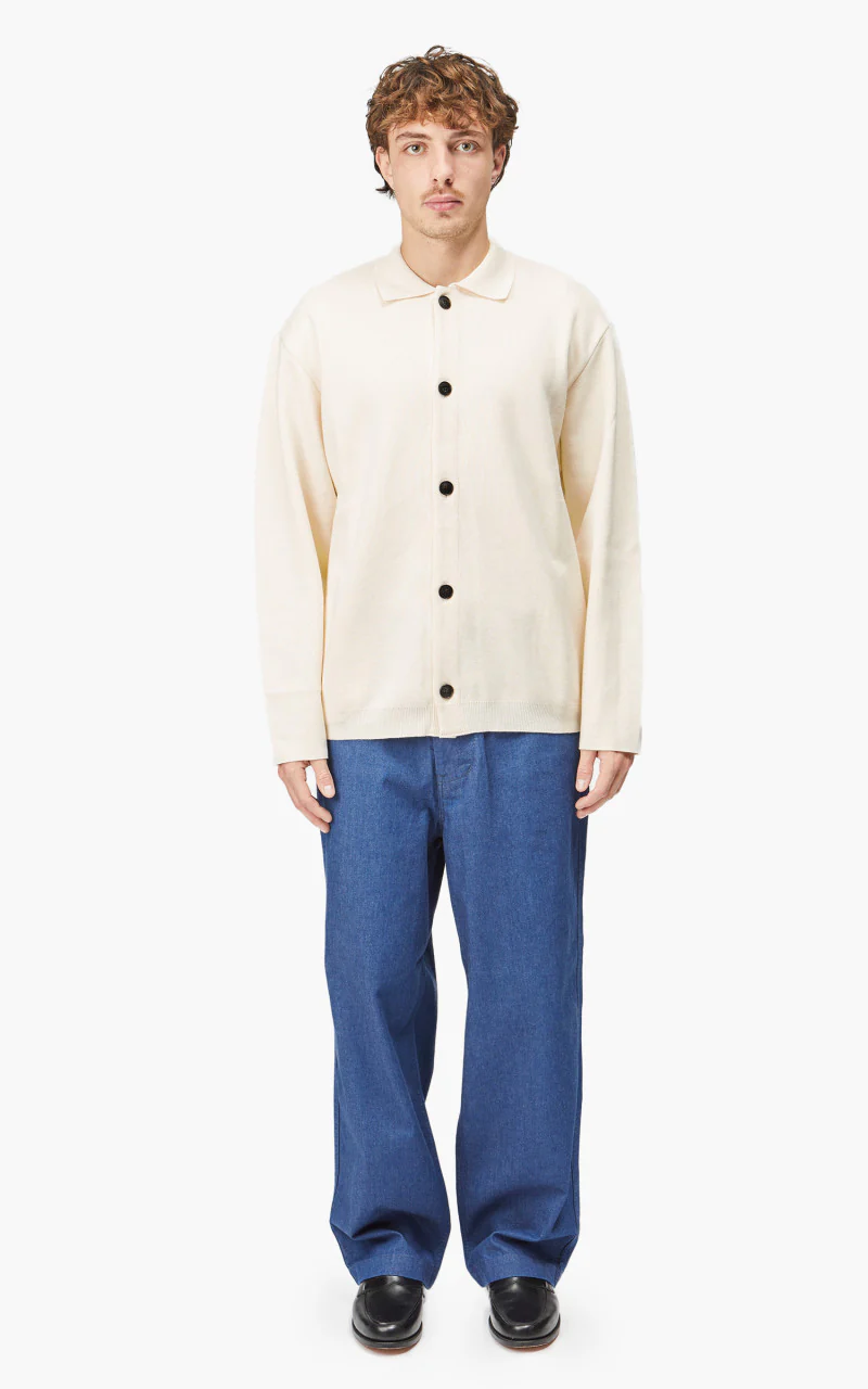 Still By Hand Milano Rib Cardigan Ivory - Image 2