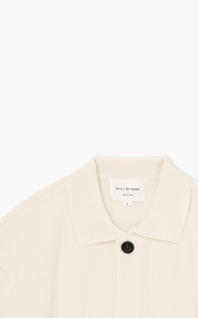 Still By Hand Milano Rib Cardigan Ivory - Image 3