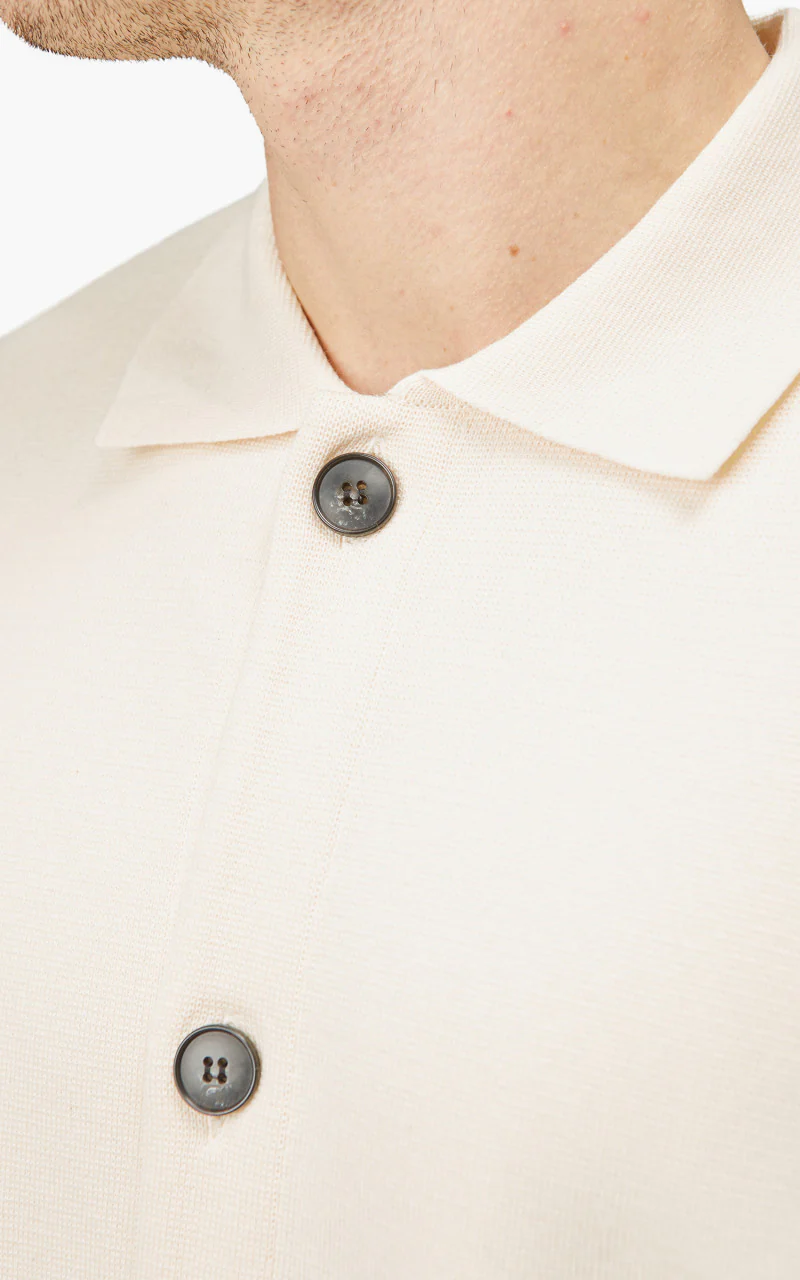 Still By Hand Milano Rib Cardigan Ivory - Image 7