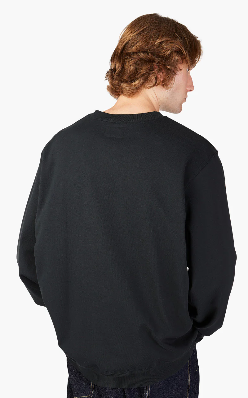 Still By Hand Pivot Sleeve Sweatshirt Black Navy - Image 6