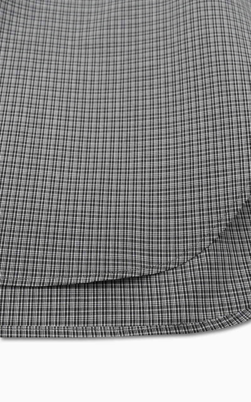 Still By Hand Regular Collar Shirt Charcoal Check - Image 7