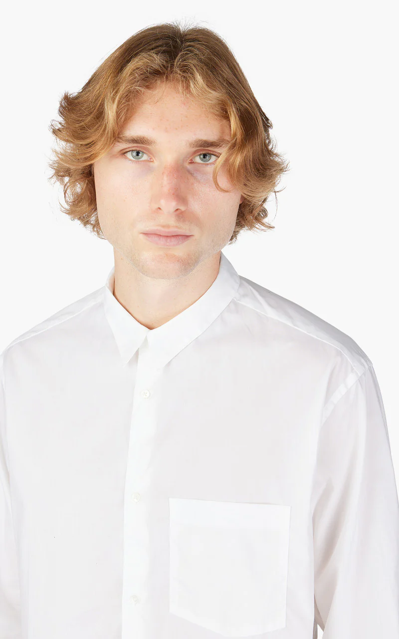 Still By Hand Regular Collar Shirt White - Image 5