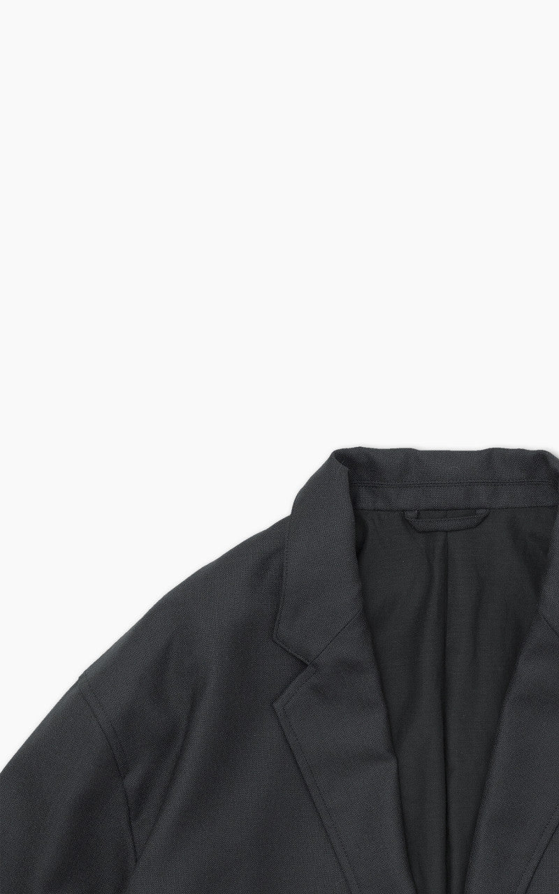 Still By Hand Relaxed Wool Jacket Ink Black - Image 5