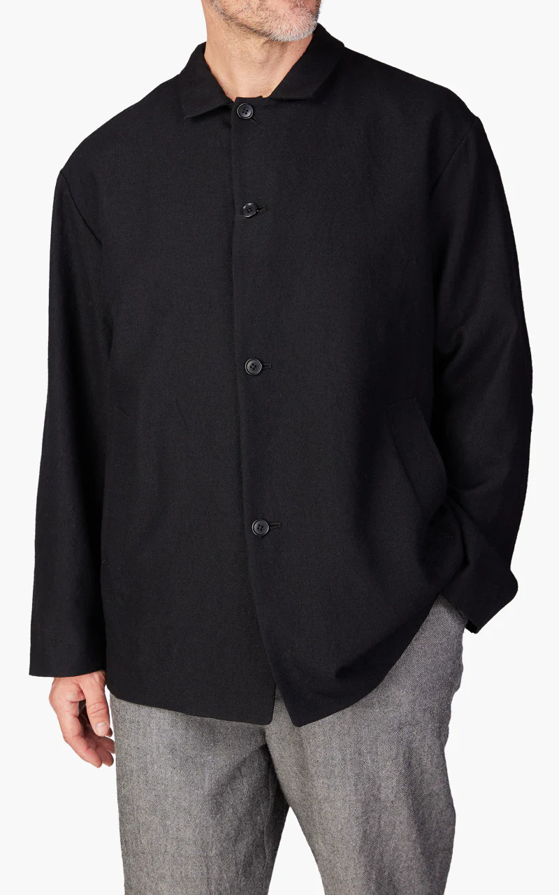 Still By Hand Shetland Wool Jacket Black - Image 3