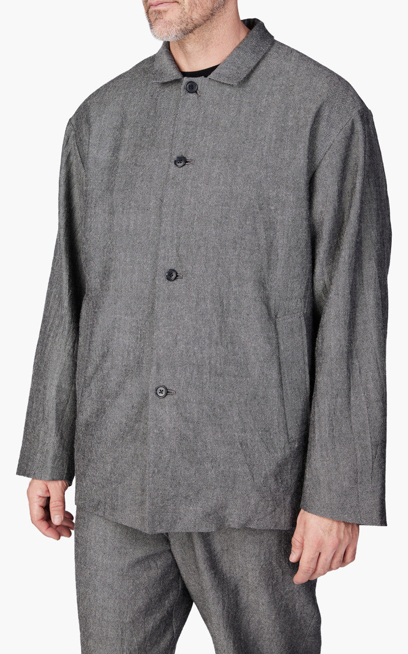 Still By Hand Shetland Wool Jacket Grey - Image 4