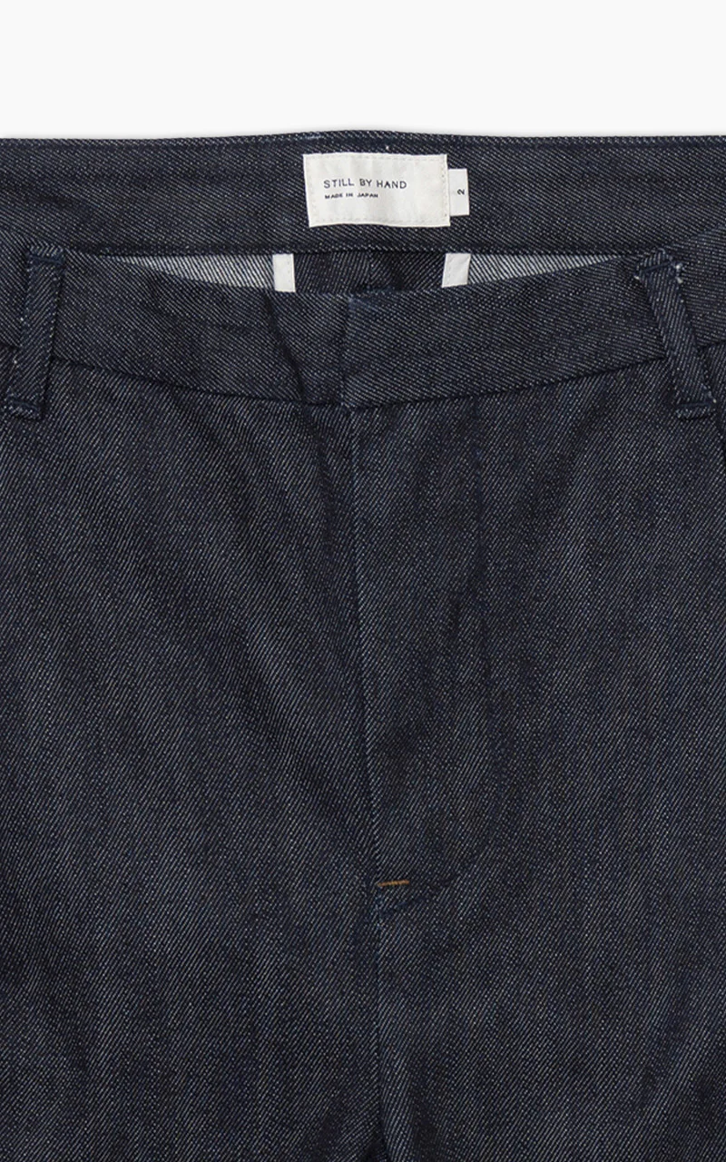 Still By Hand Tapered Denim Pants Indigo - Image 3