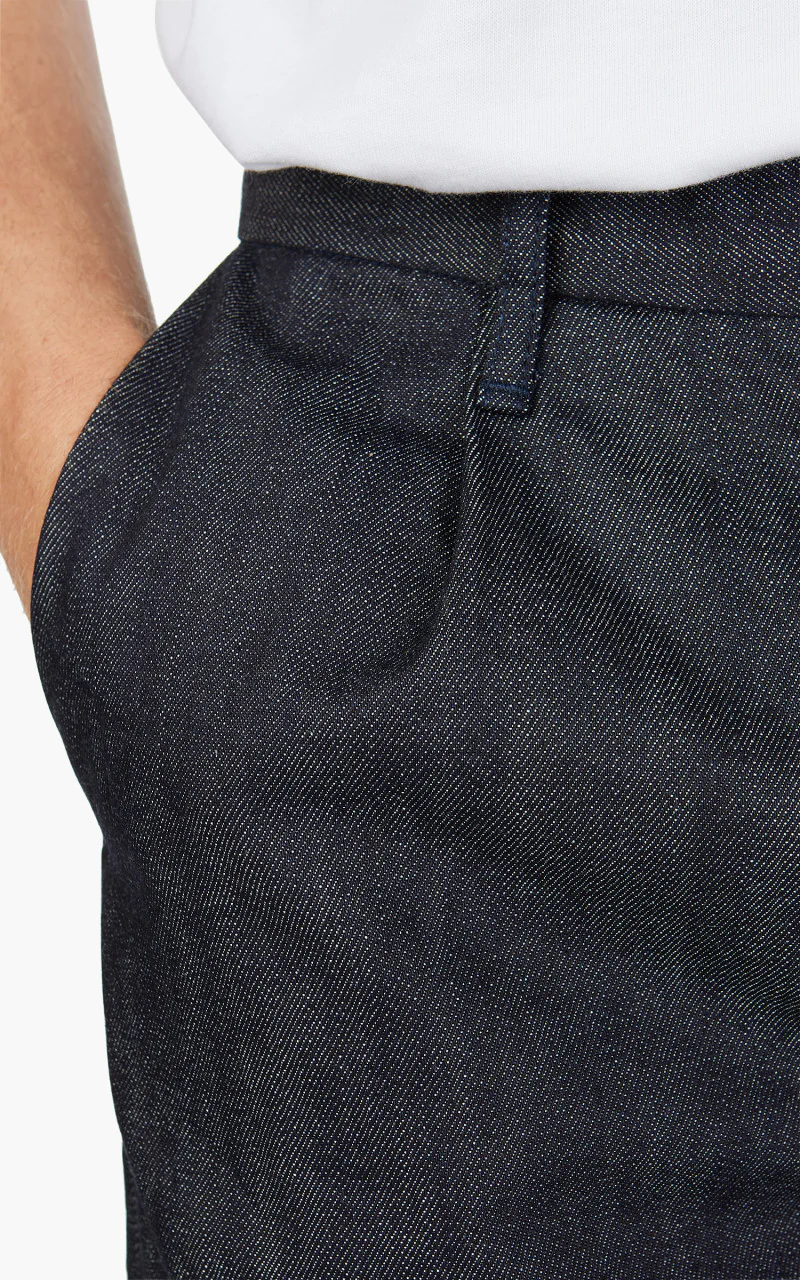 Still By Hand Tapered Denim Pants Indigo - Image 5