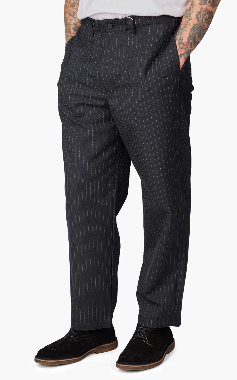 Still By Hand T/W Easy Pant Navy Stripe - Image 3