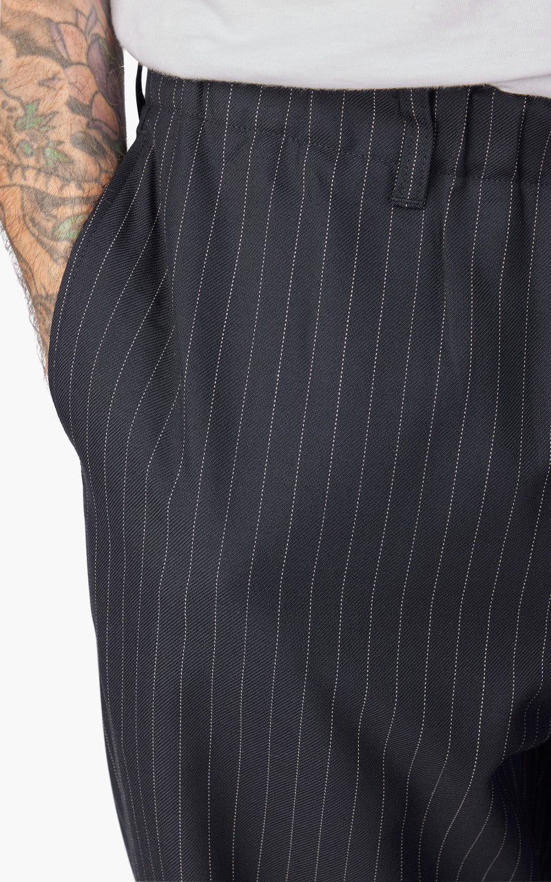 Still By Hand T/W Easy Pant Navy Stripe - Image 4