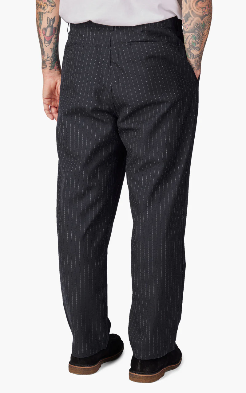 Still By Hand T/W Easy Pant Navy Stripe - Image 5
