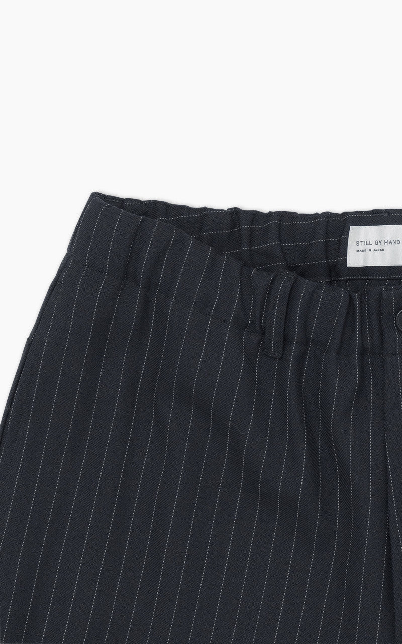 Still By Hand T/W Easy Pant Navy Stripe - Image 6
