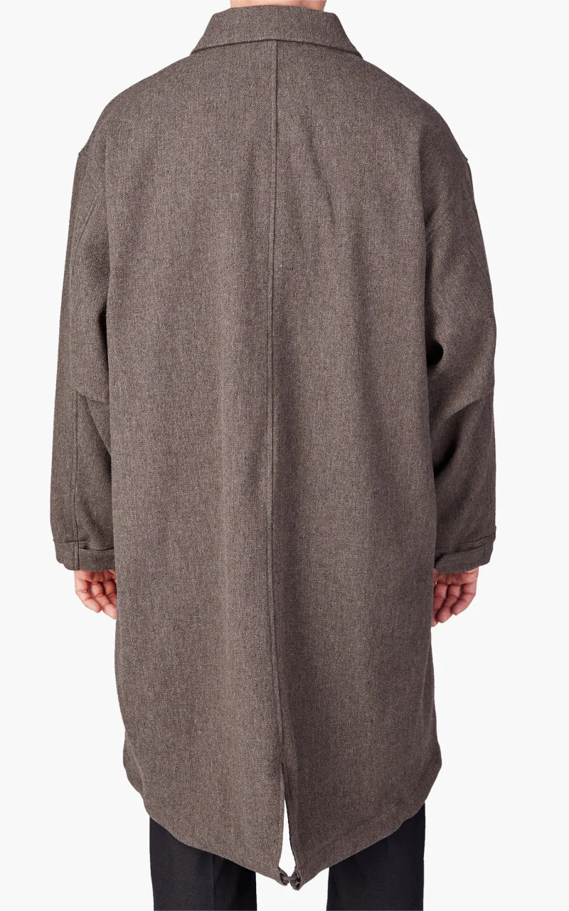 Still By Hand Tweed Fishtail Coat Greige - Image 6